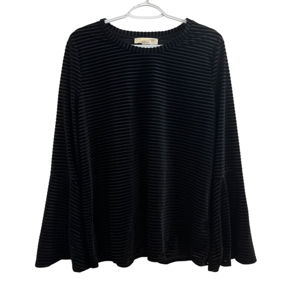 Michael Kors Black Sheer Top - XL - Flowy